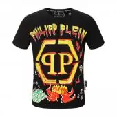 new arrivage t shirt philipp plein homme qp dollar fire skull